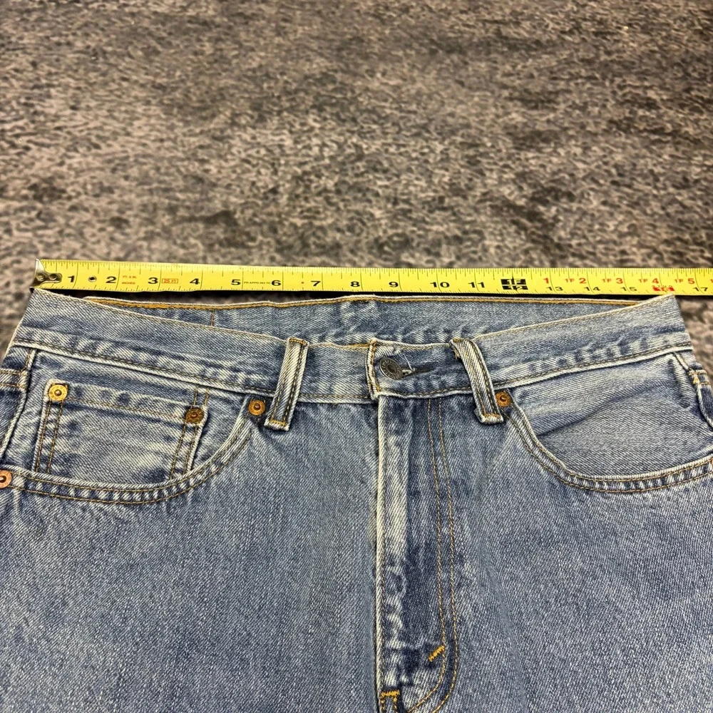 Levi's 505 Jeans Mens 32x29 Blue Straight Leg Denim